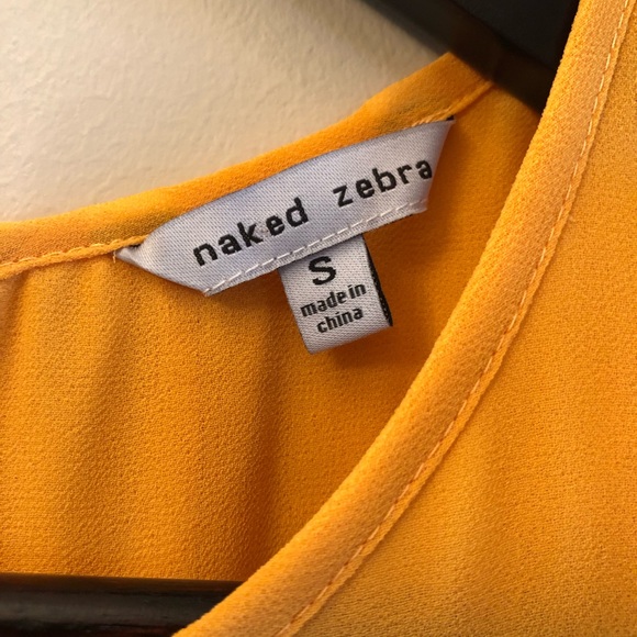 NWOT NAKED ZEBRA BLOUSE FR APRICOT LANE SIZE SMALL - Picture 3 of 3